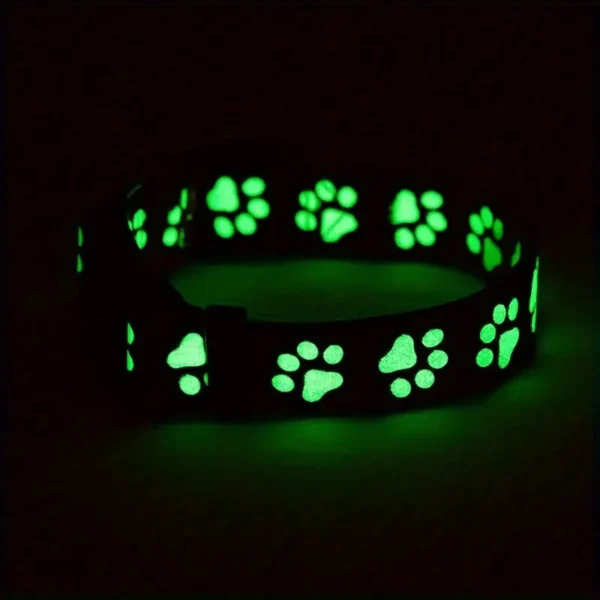 Black Glow Dog Collar - Image 2