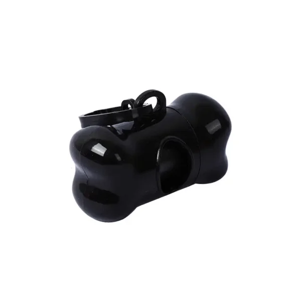 Black Bone Shape Dog Poo Bag Holder