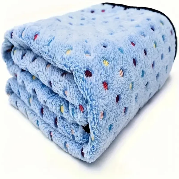 Dog Blanket - Light Blue with Black Boarder