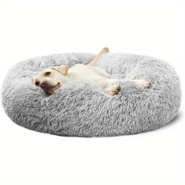 Dog Donut Bed - Grey - Image 2