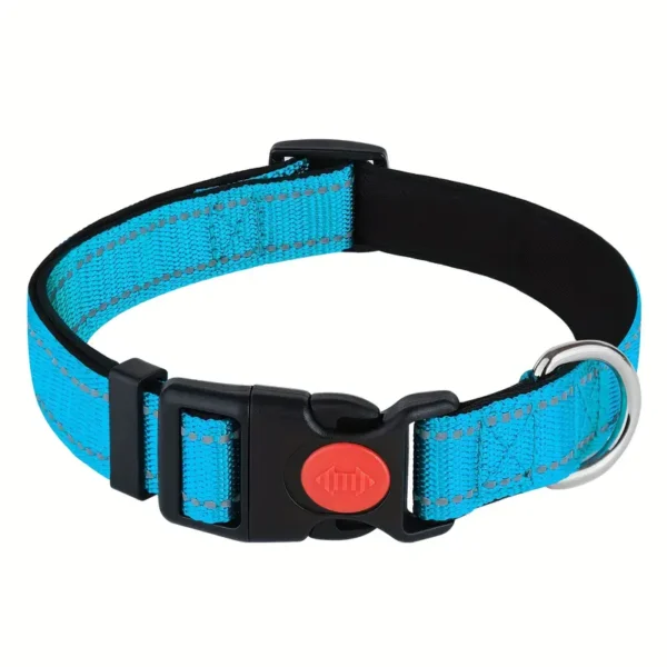 Reflective Dog Collar Sky Blue